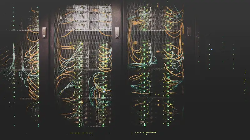 Server room infrastructure representing IT and cloud solutions